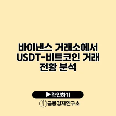 바이낸스 거래소에서 USDT-비트코인 거래 전황 분석