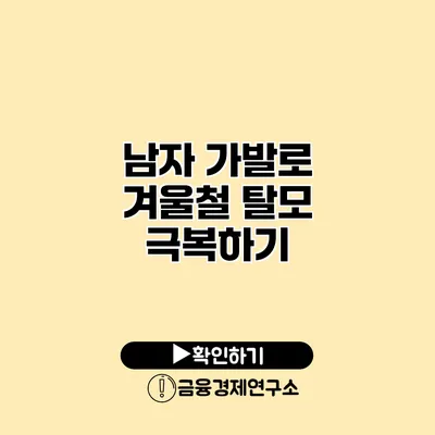남자 가발로 겨울철 탈모 극복하기