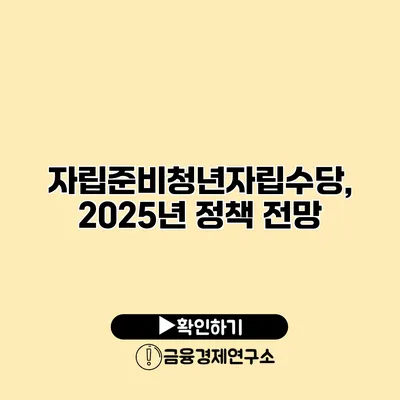 자립준비청년자립수당, 2025년 정책 전망